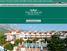 Tablet Screenshot of hotelgardenresort.com